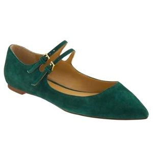 Banana Republic Adana Green Pointed Flats